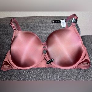 NWT 44D Torrid Curve Push Up Plunge XO 360* Back Smoothing Bra in Wild Ginger